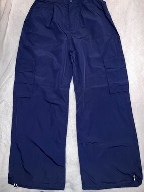 Navy Blue Cargo windbreaker Pants